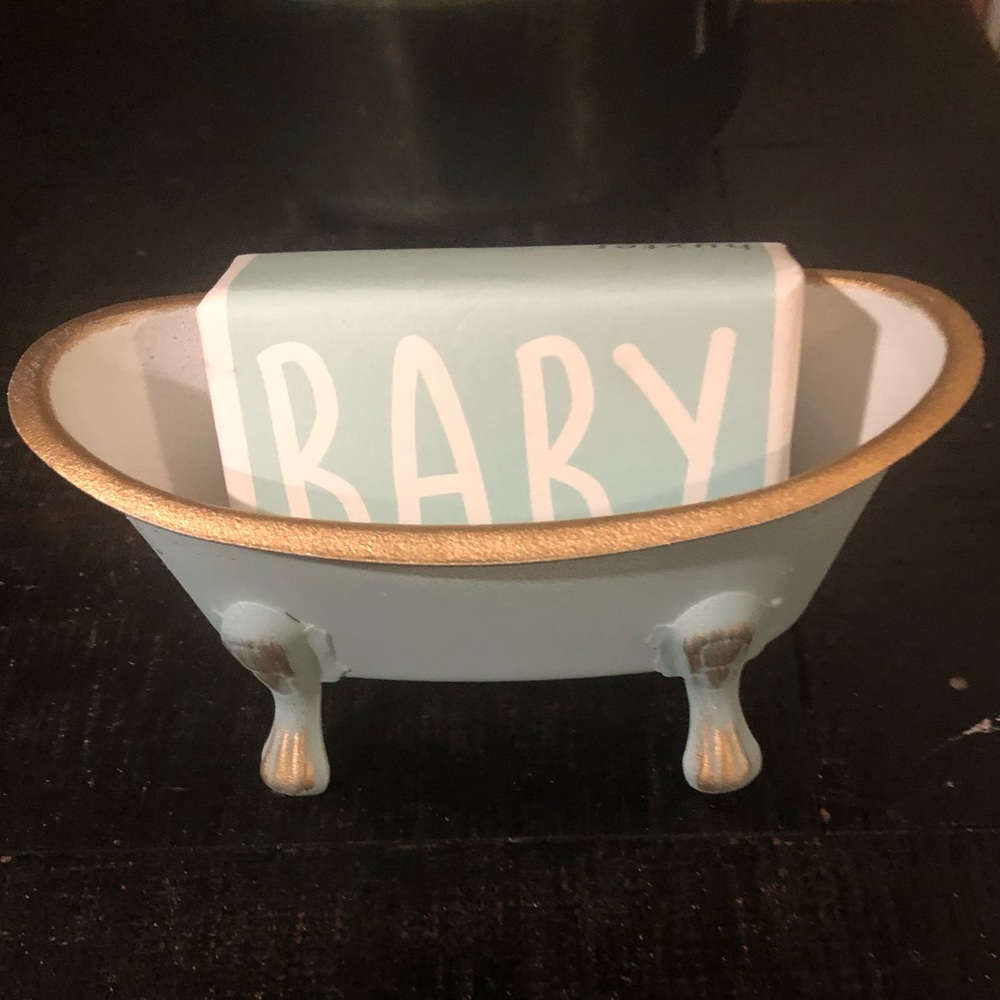 METAL BATHTUB SOAP DISH